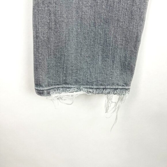 Agolde Jeans Women's 30 Grey Mid-Rise Skinny Distressed Premium Denim - Picture 5 of 16